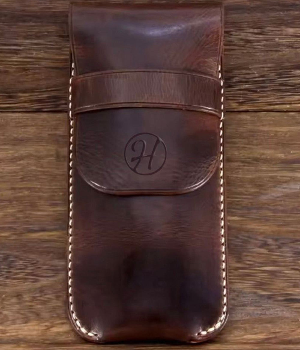 LEATHER CARRY POUCH