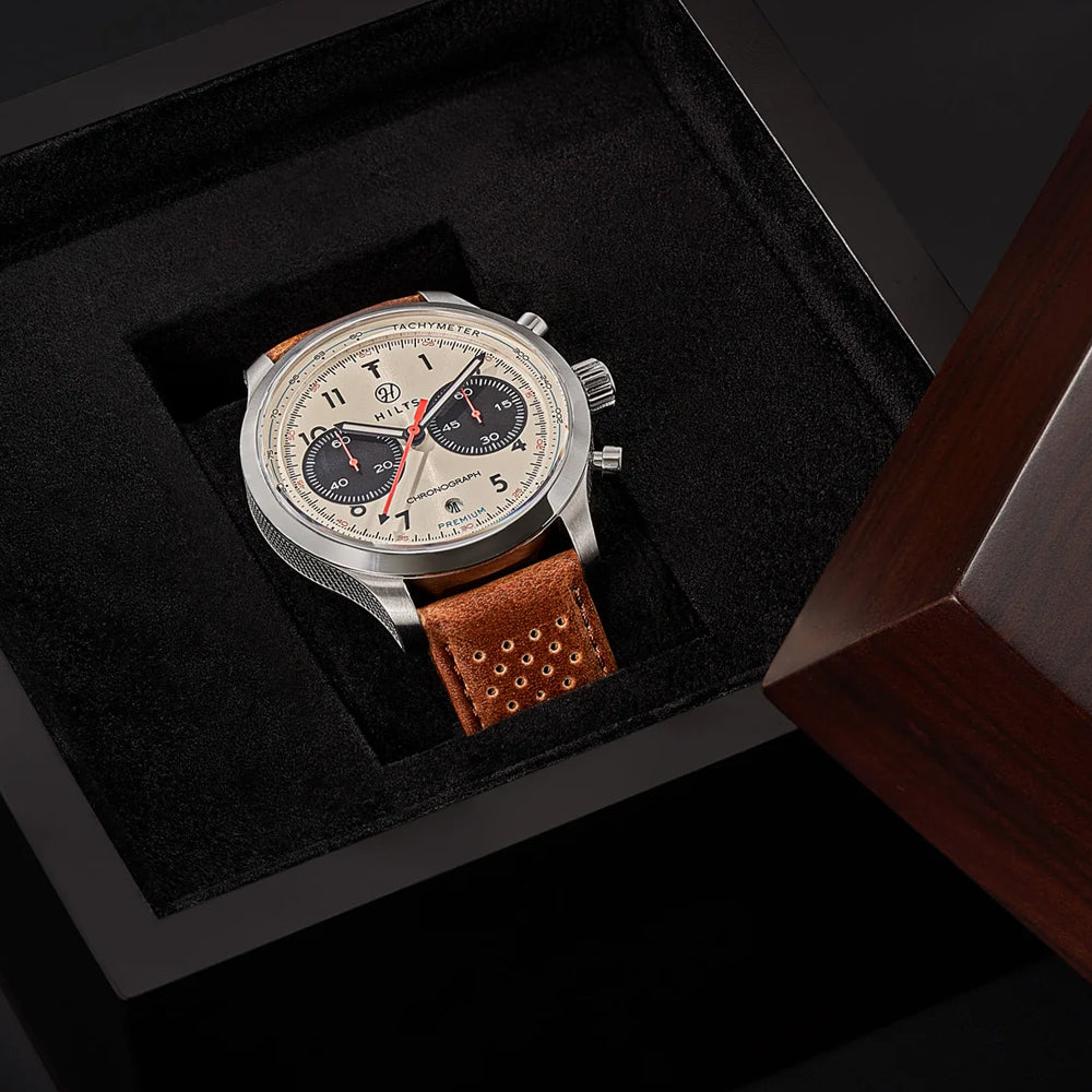 The Hilts Sarthe '70 Chronograph – With Diamond Flank Engraving